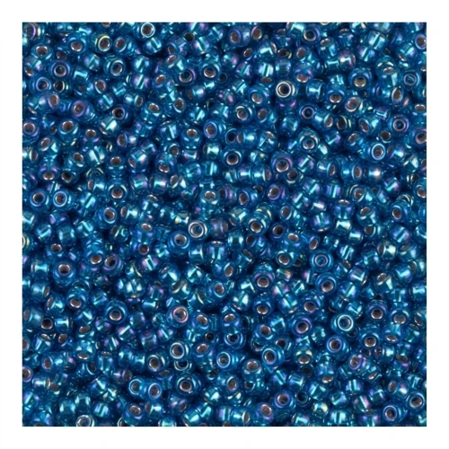 Rocalla Miyuki 11/0 1025 - Silver Lined Capri Blue AB