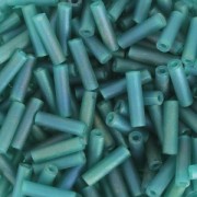 Bugles Miyuki 6 mm BGL-2405FR - Mat Tr Teal AB x10g