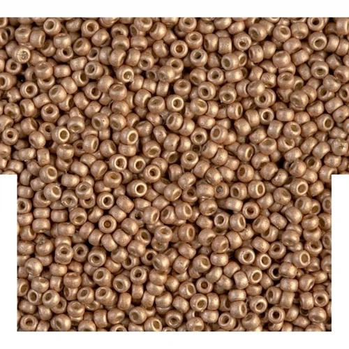 Rocalla Miyuki Duracoat 11/0 4204F - Galvanized Mat Champagne x8g