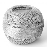 Hilo de poliéster Liz Metallic talla 20 Plateado d'or n°311x146m|raw }}