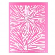 Silk Screen Helen Breil para arcilla polimérica 95x130 mm - Radiating Rays