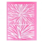 Silk Screen Helen Breil para arcilla polimérica 95x130 mm - Radiating Rays