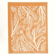 Silk Screen Helen Breil para arcilla polimérica 95x130 mm - Postcard From Bali