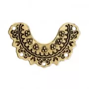 Entrepieza diseño oriental 5 agujeros 23x14.5 mm envejecido dorado x1