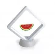 Marco de presentación 3D para tejidos de cuentas Miyuki o otras creaciones -Blanco