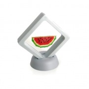 Marco de presentación 3D para tejidos de cuentas o otras joyas 7.5x7.5cm - Blanco|raw }}