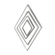 Cortadores de metal para modelado & pasatiempos - entre 24 y 69 mm Losange x4|raw }}