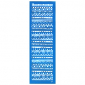 Silk Screen Moiko para pulsera 26.5x8.5 cm - Diseño triangulares Azteca 7.36