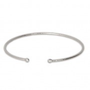 Pulsera jonc diamantado 2 anillas 54x50 mm rodiado x1|raw }}