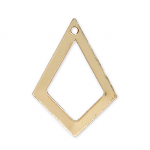 Dije forma geométrica 21x14.5 mm de Gold filled x1