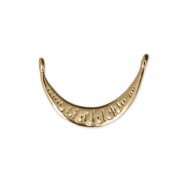 Entrepieza 2 anillas y 7 agujeros 17x11 mm dorado x1|raw }}