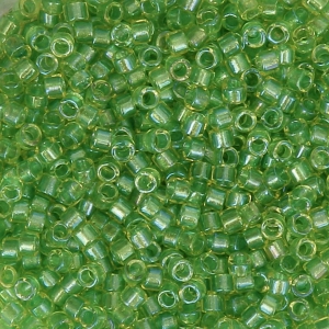 Miyuki Delica 11/0 DB2376 - Inside Dyed color Fancy Chartreuse x8g
