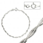 Pulsera malla singapur 2.6 mm de Plata 925 x18cm