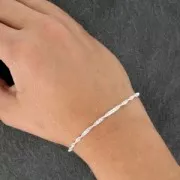 Pulsera malla singapur 2.6 mm de Plata 925 x18cm