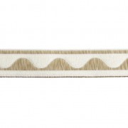 Galón jacquard motivo ola 16 mm Color Crudo/Beige x1m|raw }}