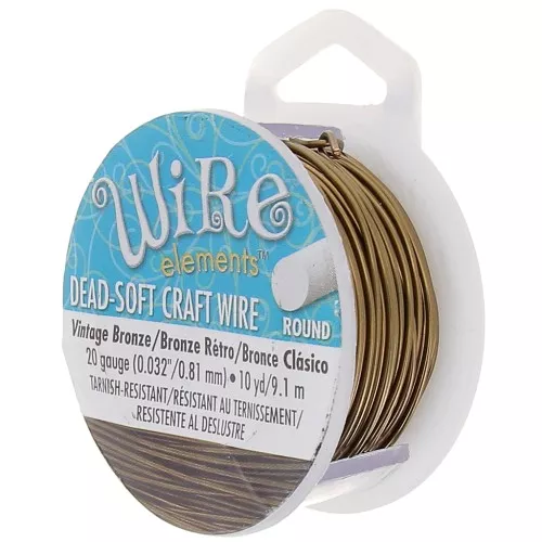 Hilo de cobre Craft Wire flexible 0.81 mm Vintage bronze x 9.14 m
