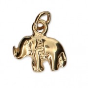 Dije elefante 10x12 mm Chapado de Oro 3 micras x1|raw }}