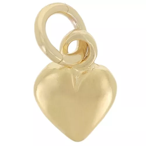 Dije corazón 9x6 mm Chapado de Oro 3 micras x1