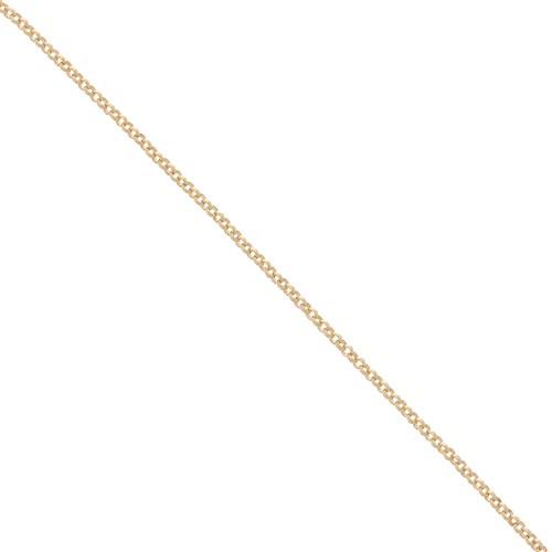 Cadena eslabón jaseron 1.65 mm Chapado Oro 3 micras x50 cm