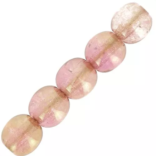 Cuentas redondas 4 mm Luster Rose x50