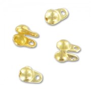 Terminales para cadena de bolas 1.5 mm - Dorado con oro fino x50|raw }}
