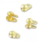 Terminales para cadena de bolas 1.5 mm - Dorado con oro fino x50