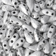 Cuentas de vidrio DropDuo® 2 agujeros 3x6 mm Etched Labrador Full x50|raw }}