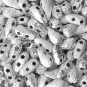 Cuentas de vidrio DropDuo® 2 agujeros 3x6 mm Etched Labrador Full x50