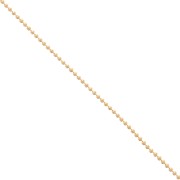 Cadena de bolas 1.5 mm dorado con oro fino x 1m|raw }}