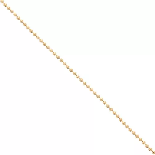 Cadena de bolas 1.5 mm dorado con oro fino x 1m