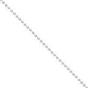 Cadena de bolas 1.5 mm plateada x 1m