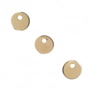 Dije redondo 4 mm Gold filled x4|raw }}