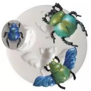 Mini molde de silicona para arcilla polimérica y arcilla de metal Escarabajo