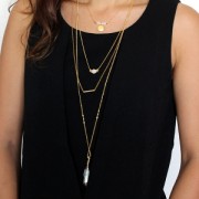 Tubo recto 30 mm con un agujero de 1mm de bronce Chapado de Oro Rose 3 micras