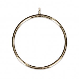 Anillo para mitad-perforada 6 / 8 et 10 mm Gold filled  Talla 49 x1