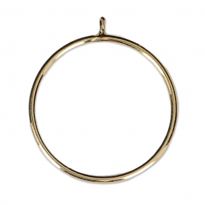 Anillo para mitad-perforada 6 / 8 et 10 mm Gold filled  Talla 52 x1