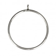 Anillo pour mitad-perforada 6 / 8 et 10 mm de Plata 925 Talla 52 x1