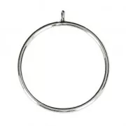 Anillo pour mitad-perforada 6 / 8 et 10 mm de Plata 925 Talla 52 x1