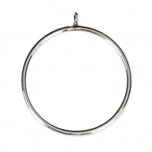 Anillo pour mitad-perforada 6 / 8 et 10 mm de Plata 925 Talla 52 x1