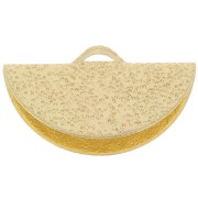 Terminal para apretar media luna diamantado 19.5x11 mm dorado x1|raw }}