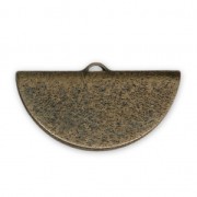 Terminal para apretar media luna diamantado 25x13 mm bronce x1|raw }}