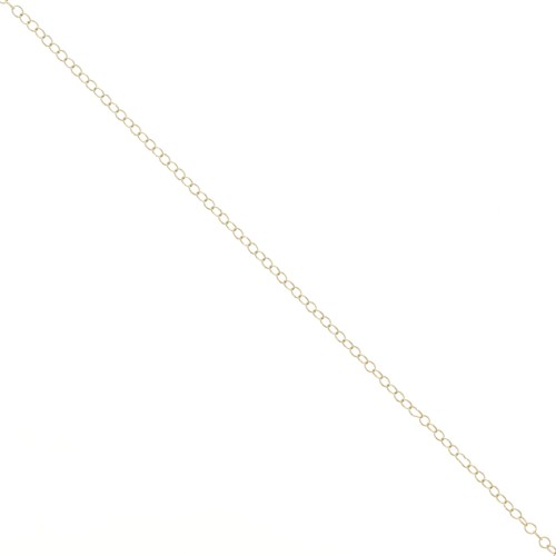 Cadena malla fina 1.8x2.2 mm light gold HQ x 1m