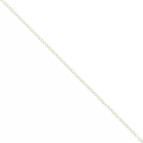 Cadena malla fina 1.8x2.2 mm light gold HQ x 1m
