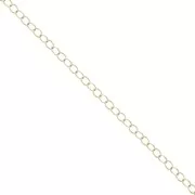 Cadena malla fina 1.8x2.2 mm light gold HQ x 1m