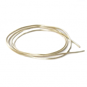 Canutillo para Bordar - para hacer broches & Joyas bordadas 1 mm Gold