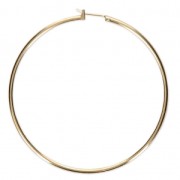 Pendientes aro de metal a decorar 60x1.9 mm Dorado con oro fino x2|raw }}