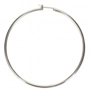 Pendientes aro de metal a decorar 60x1.9 mm Chapado en plata fina x2|raw }}