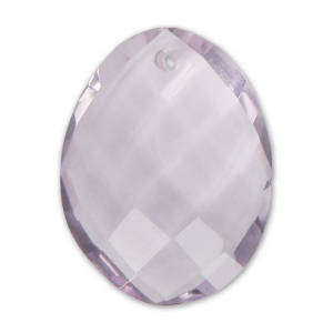 Colgante facetado ovalado 20x15 mm gema natural piedra preciosa Amethyst x1