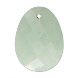 Colgante facetado ovalado 20x15 mm gema natural piedra preciosa Aventurine x1