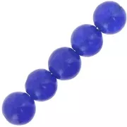 Cuentas Cuentas redondas 4 mm piedra gema Blue Agate x20